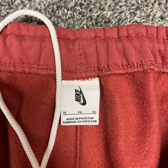 Nike Solo Swoosh Fleece Pants (Canyon Rust - CW5460-691), Size XL - Picture 2 of 4